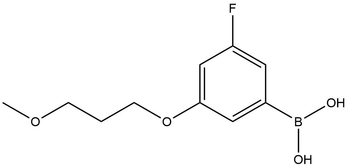 B-[3-Fluoro-5-(3-methoxypropoxy)phenyl]boronic acid Structure