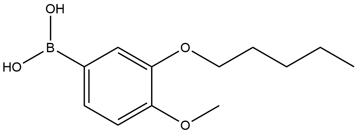 B-[4-Methoxy-3-(pentyloxy)phenyl]boronic acid Structure