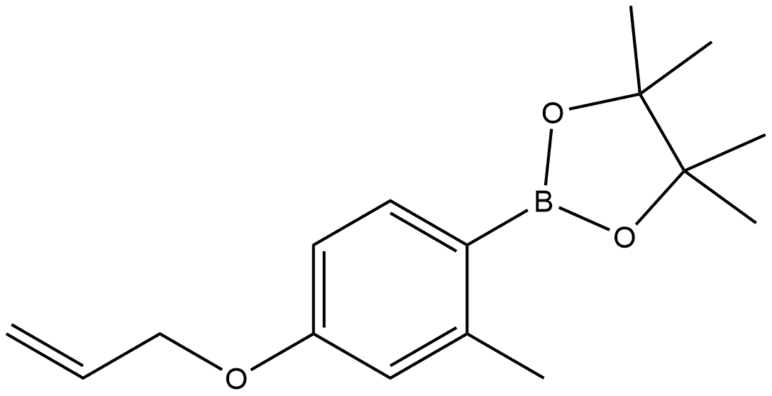 4,4,5,5-Tetramethyl-2-[2-methyl-4-(2-propen-1-yloxy)phenyl]-1,3,2-dioxaborolane Structure