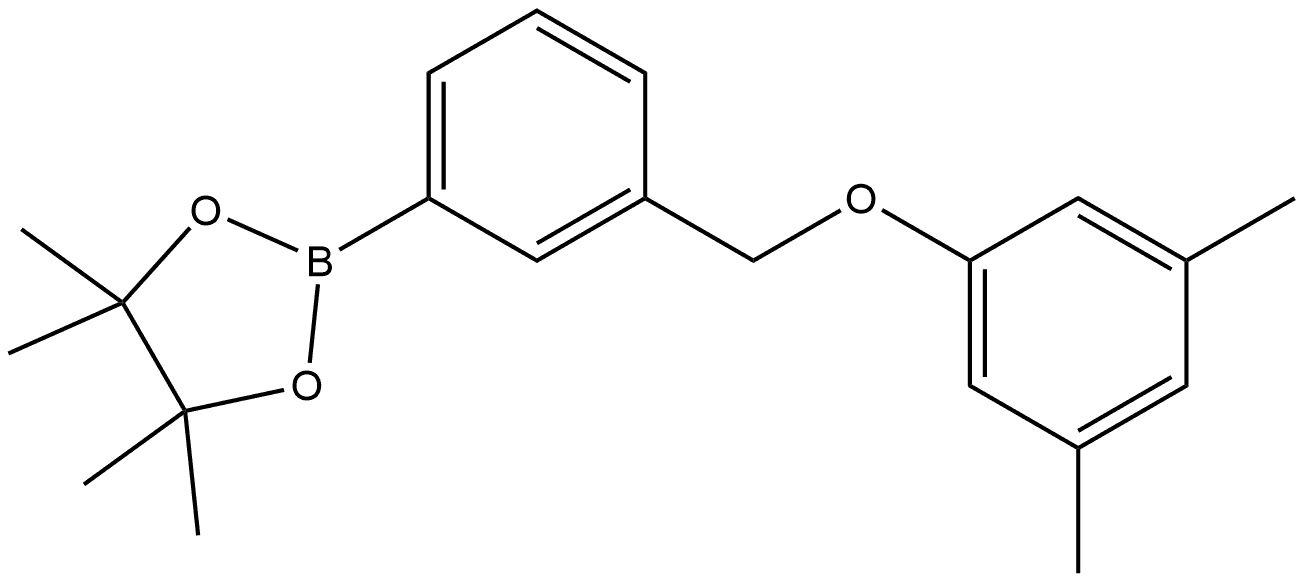 2-[3-[(3,5-Dimethylphenoxy)methyl]phenyl]-4,4,5,5-tetramethyl-1,3,2-dioxaboro... Structure