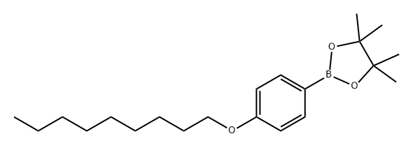 1,3,2-Dioxaborolane, 4,4,5,5-tetramethyl-2-[4-(nonyloxy)phenyl]- Structure