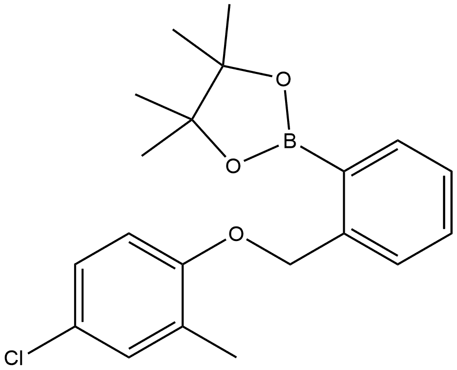 2-[2-[(4-Chloro-2-methylphenoxy)methyl]phenyl]-4,4,5,5-tetramethyl-1,3,2-diox... Structure