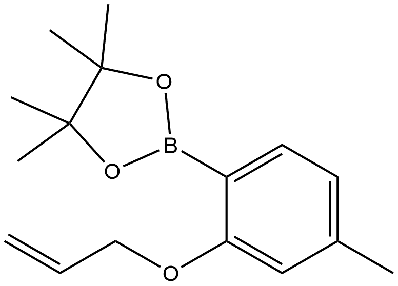 4,4,5,5-Tetramethyl-2-[4-methyl-2-(2-propen-1-yloxy)phenyl]-1,3,2-dioxaborolane Structure