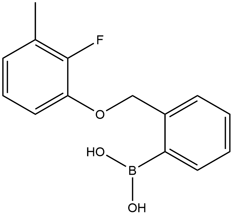 B-[2-[(2-Fluoro-3-methylphenoxy)methyl]phenyl]boronic acid Structure