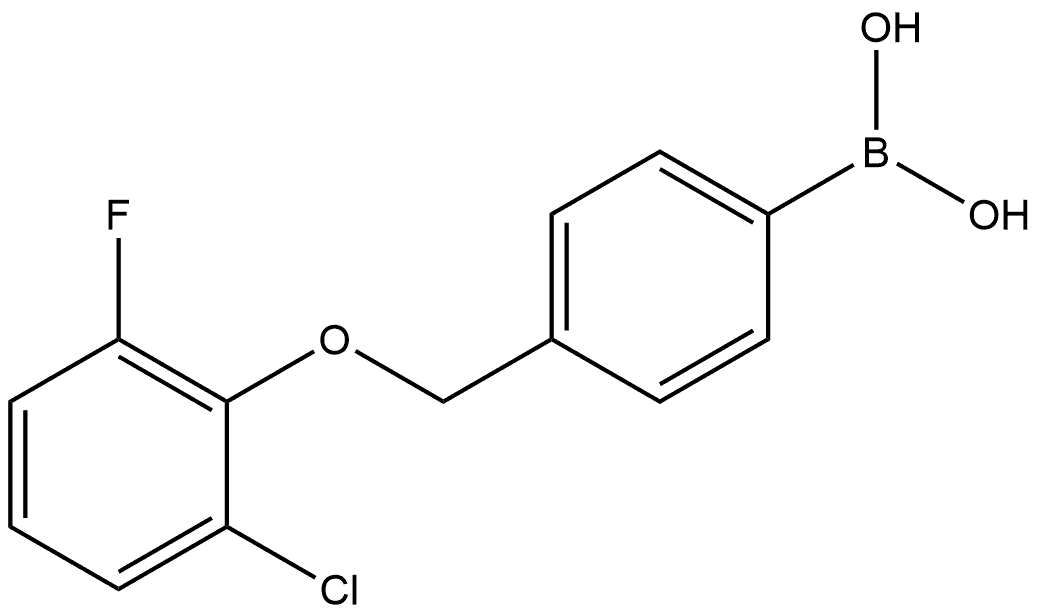 B-[4-[(2-Chloro-6-fluorophenoxy)methyl]phenyl]boronic acid Structure