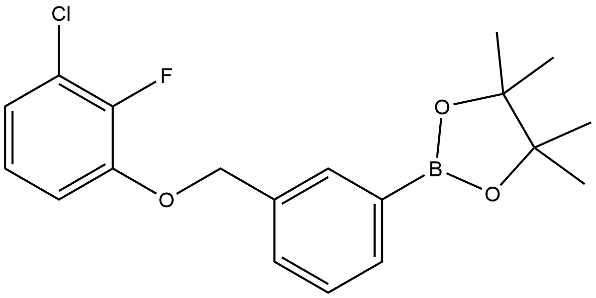 2-[3-[(3-Chloro-2-fluorophenoxy)methyl]phenyl]-4,4,5,5-tetramethyl-1,3,2-diox... Structure