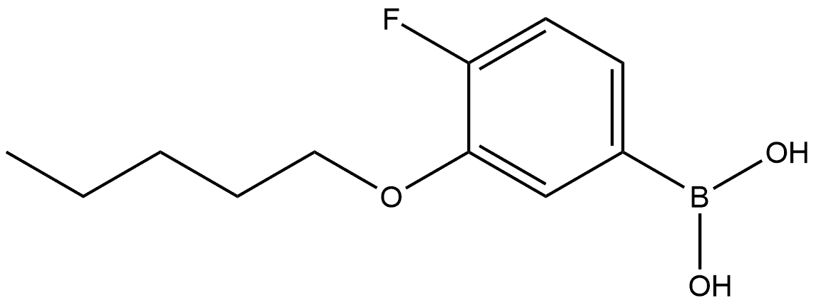 B-[4-Fluoro-3-(pentyloxy)phenyl]boronic acid Structure