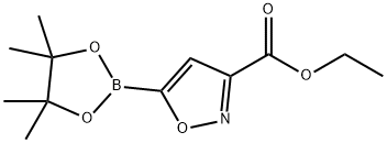 3-Isoxazolecarboxylic acid, 5-(4,4,5,5-tetramethyl-1,3,2-dioxaborolan-2-yl)-, ethyl ester Structure