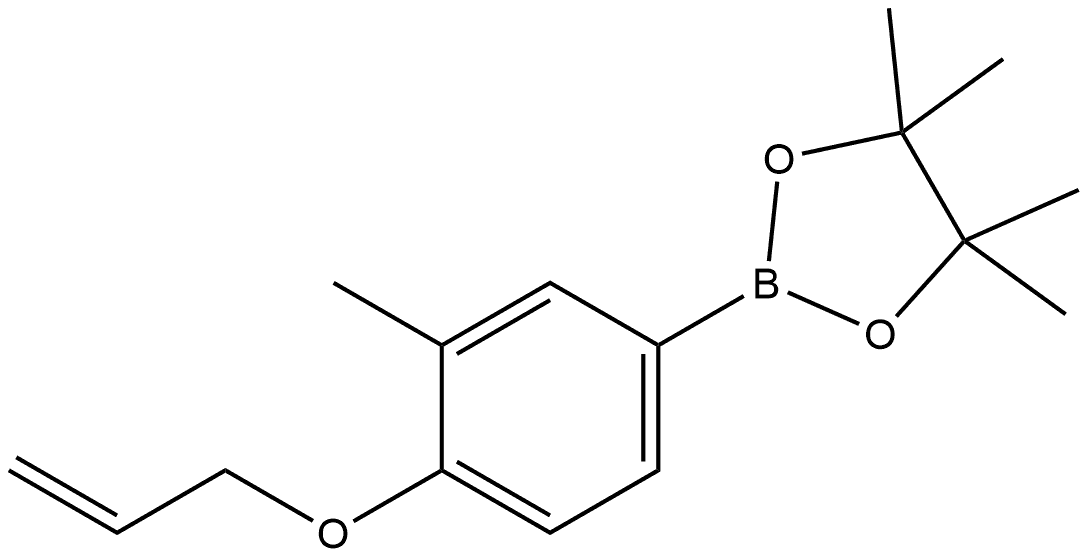 4,4,5,5-Tetramethyl-2-[3-methyl-4-(2-propen-1-yloxy)phenyl]-1,3,2-dioxaborolane Structure