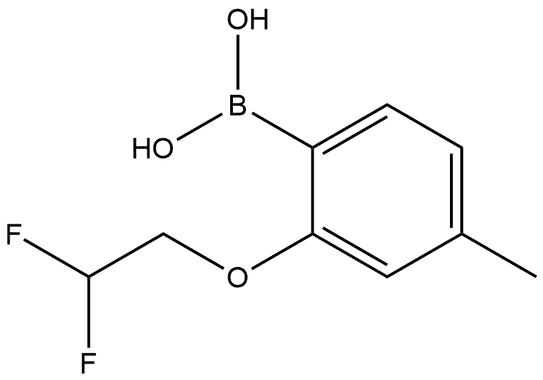 B-[2-(2,2-Difluoroethoxy)-4-methylphenyl]boronic acid Structure