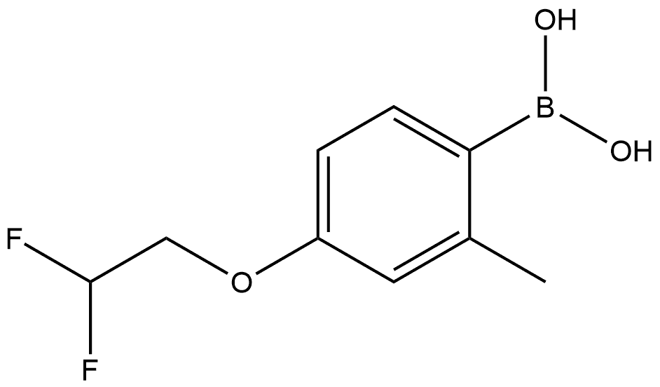 B-[4-(2,2-Difluoroethoxy)-2-methylphenyl]boronic acid Structure