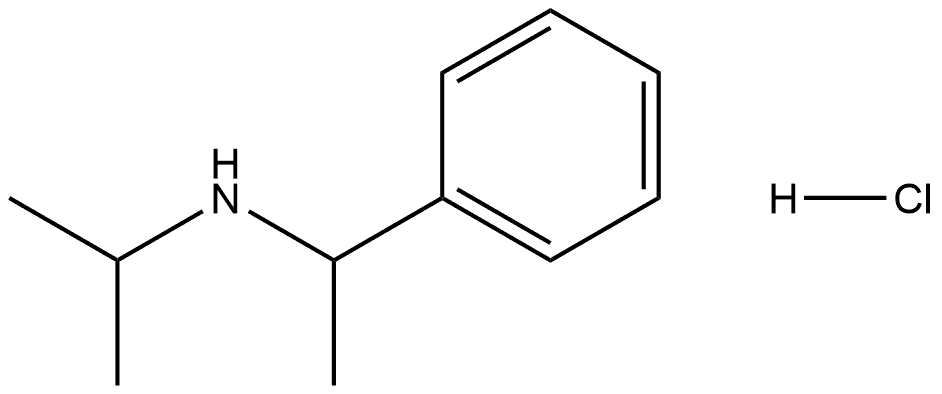 N-(1-phenylethyl)propan-2-amine hydrochloride Structure