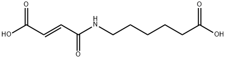 Hexanoic acid, 6-[[(2E)-3-carboxy-1-oxo-2-propen-1-yl]amino]- Structure