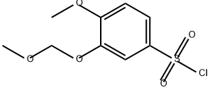 4-methoxy-3-(methoxymethoxy)benzene-1-sulfon
yl chloride 구조식 이미지