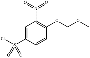 4-(Methoxymethoxy)-3-nitro-benzenesulfonyl chloride Structure