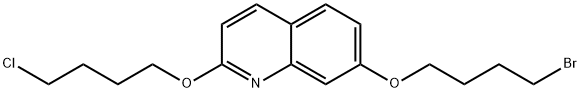 Quinoline, 7-(4-bromobutoxy)-2-(4-chlorobutoxy)- Structure