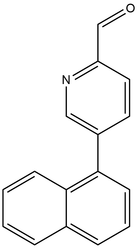 5-(1-Naphthalenyl)-2-pyridinecarboxaldehyde Structure