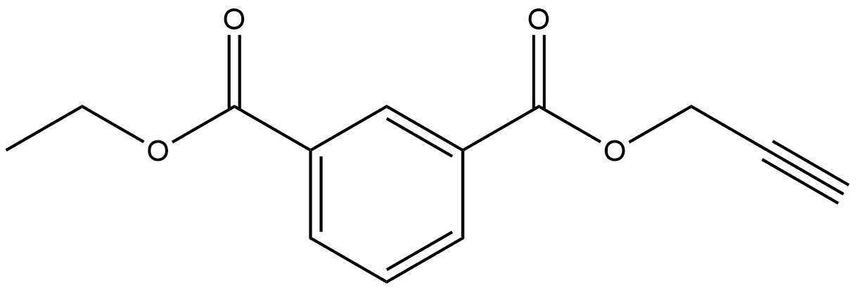 1-Ethyl 3-(2-propyn-1-yl) 1,3-benzenedicarboxylate Structure