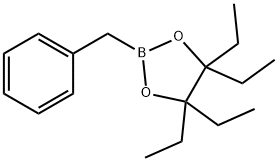 1,3,2-Dioxaborolane, 4,4,5,5-tetraethyl-2-(phenylmethyl)- Structure