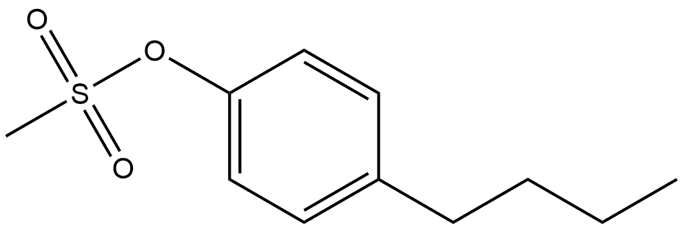 Phenol, 4-butyl-, 1-methanesulfonate Structure