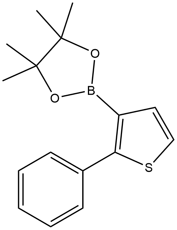 4,4,5,5-Tetramethyl-2-(2-phenyl-3-thienyl)-1,3,2-dioxaborolane Structure