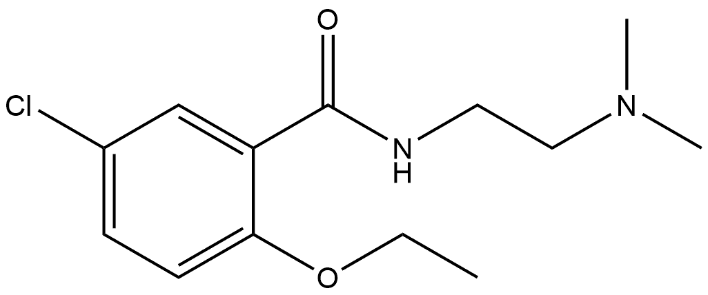 5-Chloro-N-[2-(dimethylamino)ethyl]-2-ethoxybenzamide Structure