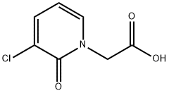 3-Chloro-2-oxo-1(2H)-pyridineacetic acid Structure