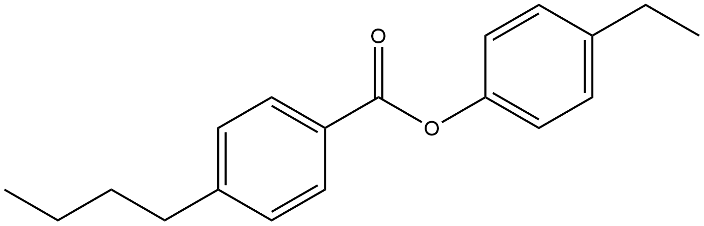 Benzoic acid, 4-butyl-, 4-ethylphenyl ester Structure