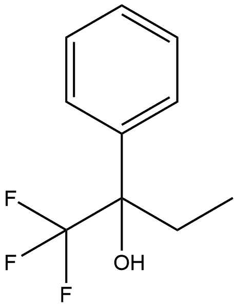Benzenemethanol, α-ethyl-α-(trifluoromethyl)- Structure