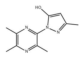 1H-Pyrazol-5-ol, 3-methyl-1-(3,5,6-trimethyl-2-pyrazinyl)- Structure