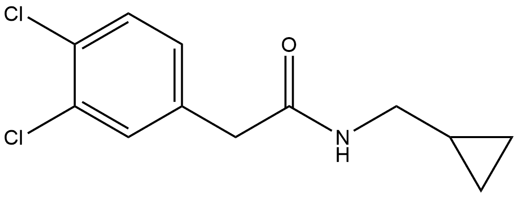 3,4-Dichloro-N-(cyclopropylmethyl)benzeneacetamide Structure