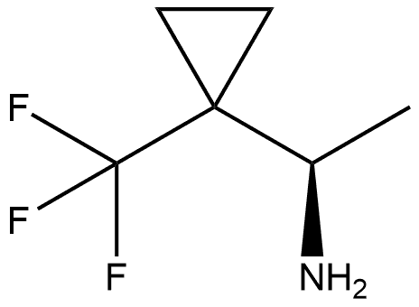 Cyclopropanemethanamine, α-methyl-1-(trifluoromethyl)-, (αR)- 구조식 이미지