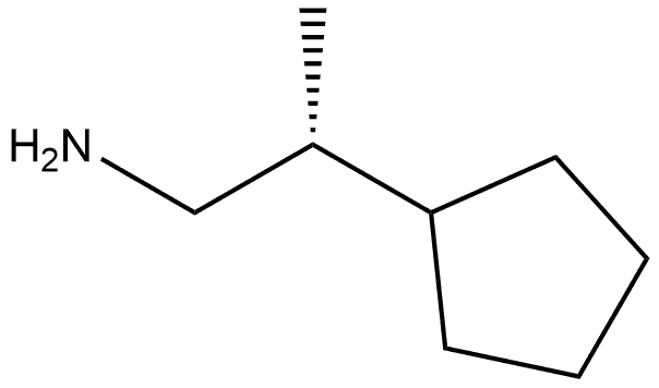 (R)-2-cyclopentylpropan-1-amine Structure