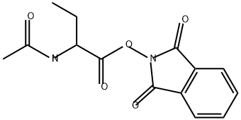 Butanoic acid, 2-(acetylamino)-, 1,3-dihydro-1,3-dioxo-2H-isoindol-2-yl ester Structure
