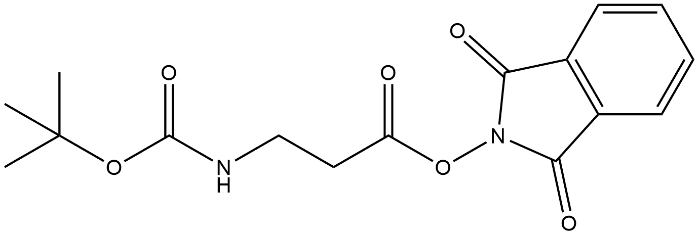 1,3-dioxo-2,3-dihydro-1H-isoindol-2-yl 
3-{[(tert-butoxy)carbonyl]amino}propanoate Structure