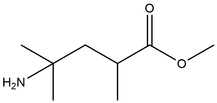 methyl 4-amino-2,4-dimethylpentanoate Structure