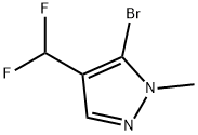 5-bromo-4-(difluoromethyl)-1-methyl-1H-pyrazole 구조식 이미지