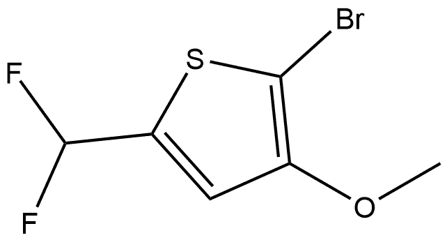 2-Bromo-5-(difluoromethyl)-3-methoxythiophene Structure