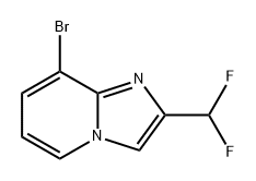 Imidazo[1,2-a]pyridine, 8-bromo-2-(difluoromethyl)- Structure