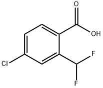 4-chloro-2-(difluoromethyl)benzoic acid Structure