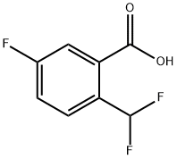 2-(difluoromethyl)-5-fluorobenzoic acid Structure