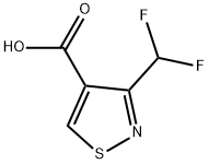 3-(Difluoromethyl)-4-isothiazolecarboxylic acid Structure