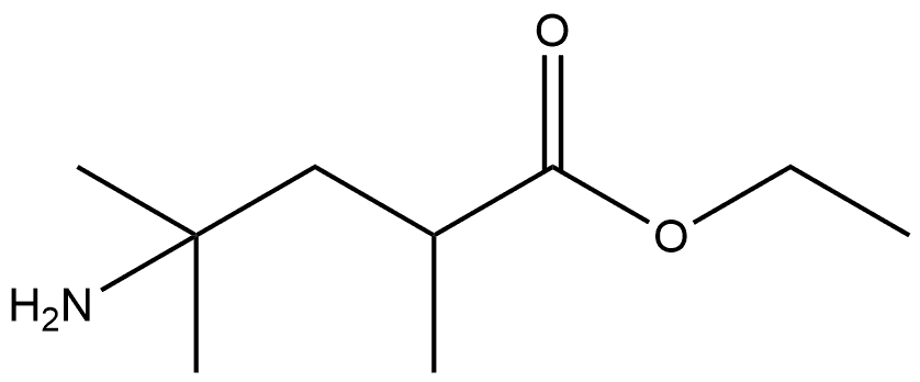 ethyl 4-amino-2,4-dimethylpentanoate Structure