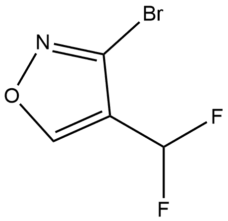 3-Bromo-4-(difluoromethyl)isoxazole Structure