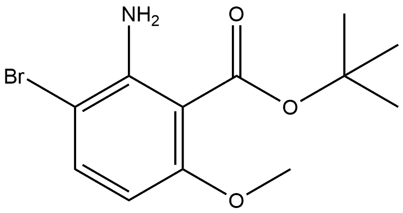 tert-butyl 2-amino-3-bromo-6-methoxybenzoate 구조식 이미지