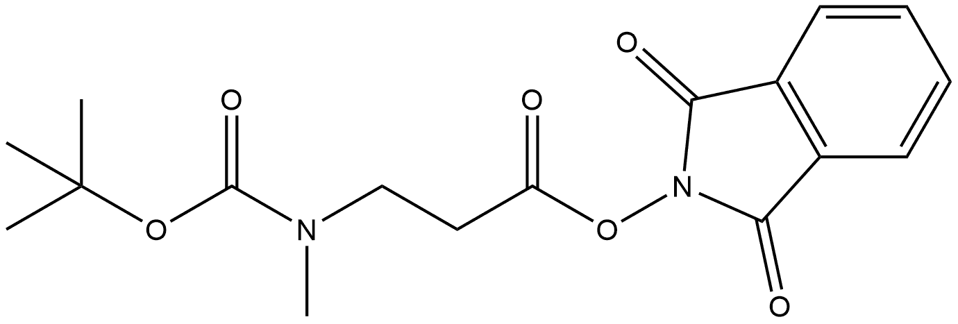 1,3-dioxo-2,3-dihydro-1H-isoindol-2-yl 
3-{[(tert-butoxy)carbonyl](methyl)amino}propanoa
te Structure