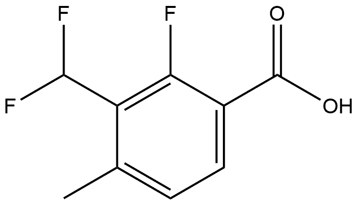 3-(difluoromethyl)-2-fluoro-4-methylbenzoic acid Structure