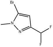 5-bromo-3-(difluoromethyl)-1-methyl-1H-pyrazole Structure