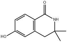 1(2H)-Isoquinolinone, 3,4-dihydro-6-hydroxy-3,3-dimethyl- 구조식 이미지