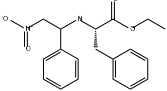 L-Phenylalanine, N-(2-nitro-1-phenylethyl)-, ethyl ester Structure